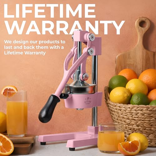 Image of Zulay Kitchen Cast Iron Juicer - Heavy Duty Manual Juicer with Detachable Strainers for Easy Cleaning, Orange Juice Press for Citrus Fruits, Perfect for Bartenders, Juice Lovers & Health Enthusiasts