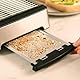 Cecotec Horizontaler Toaster - Flacher Toaster 3 Widerstände NiceSlice Inox. 1000W, Alle Arten von Brot oder Gebäck, Quarzwiderstände, Edelstahl-Oberflächen, 6 Bräunungsstufen.