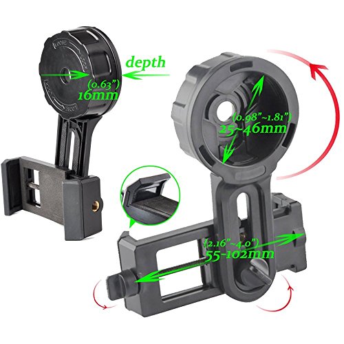 Suporte Adaptador Universal de Celular para Telescopio Microscopio e Binoculos