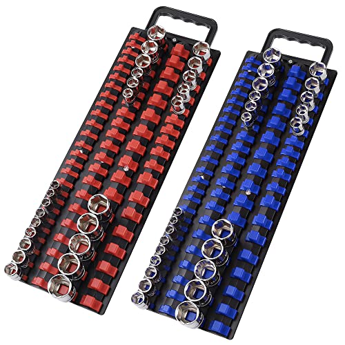 Reniteco 160-Piece Socket Organizer Kit with Handle