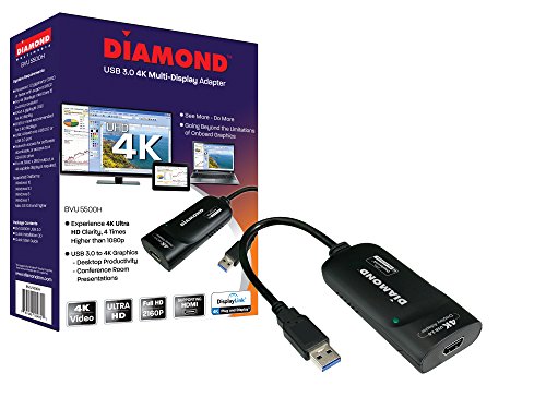 Diamond BVU5500H USB to HDMI 4K/2K  Video Graphics Adapter with Audio for Multiple