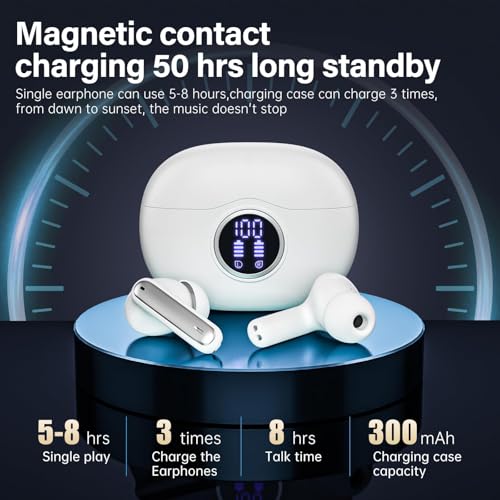 Fhumsh A10 Bluetooth 5.3 Earbuds – 50H Battery, IPX7 Waterproof — view 3