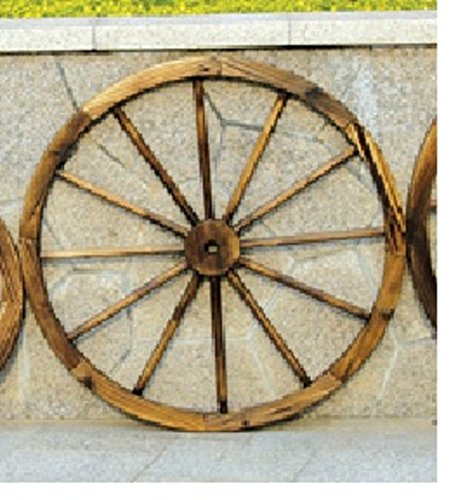 HTI-Line Wagenrad Sommerset Gartendekoration rustikal