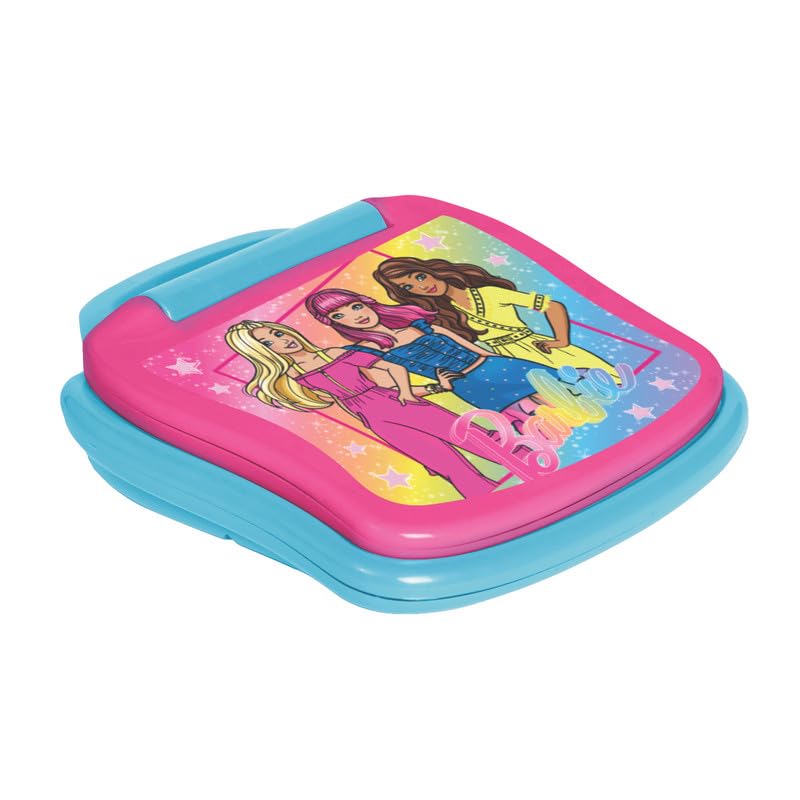 Image of Barbie Educational Laptop with Screen -Interactive ABC & 123 Learning Toy for Preschoolers Kids -Pink Electronic Learning Computer for Girls 3+ Years - Early Development & Fine Motor Skills