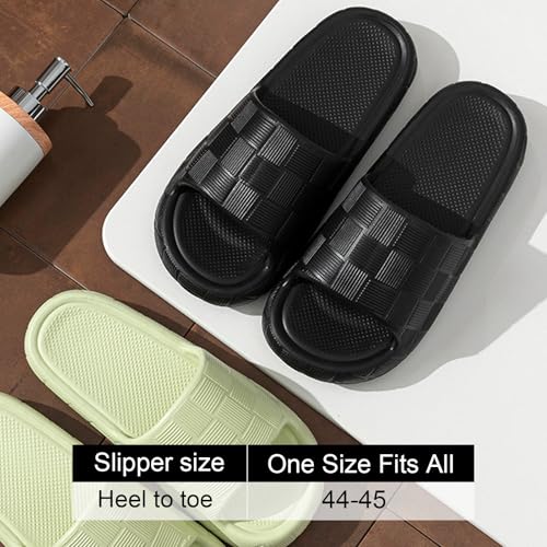 Plaid Slippers for Women and Men Cozy Comfortable Slip-On House Non-Slip Indoor Slippers with Soft Cushioned Sole3