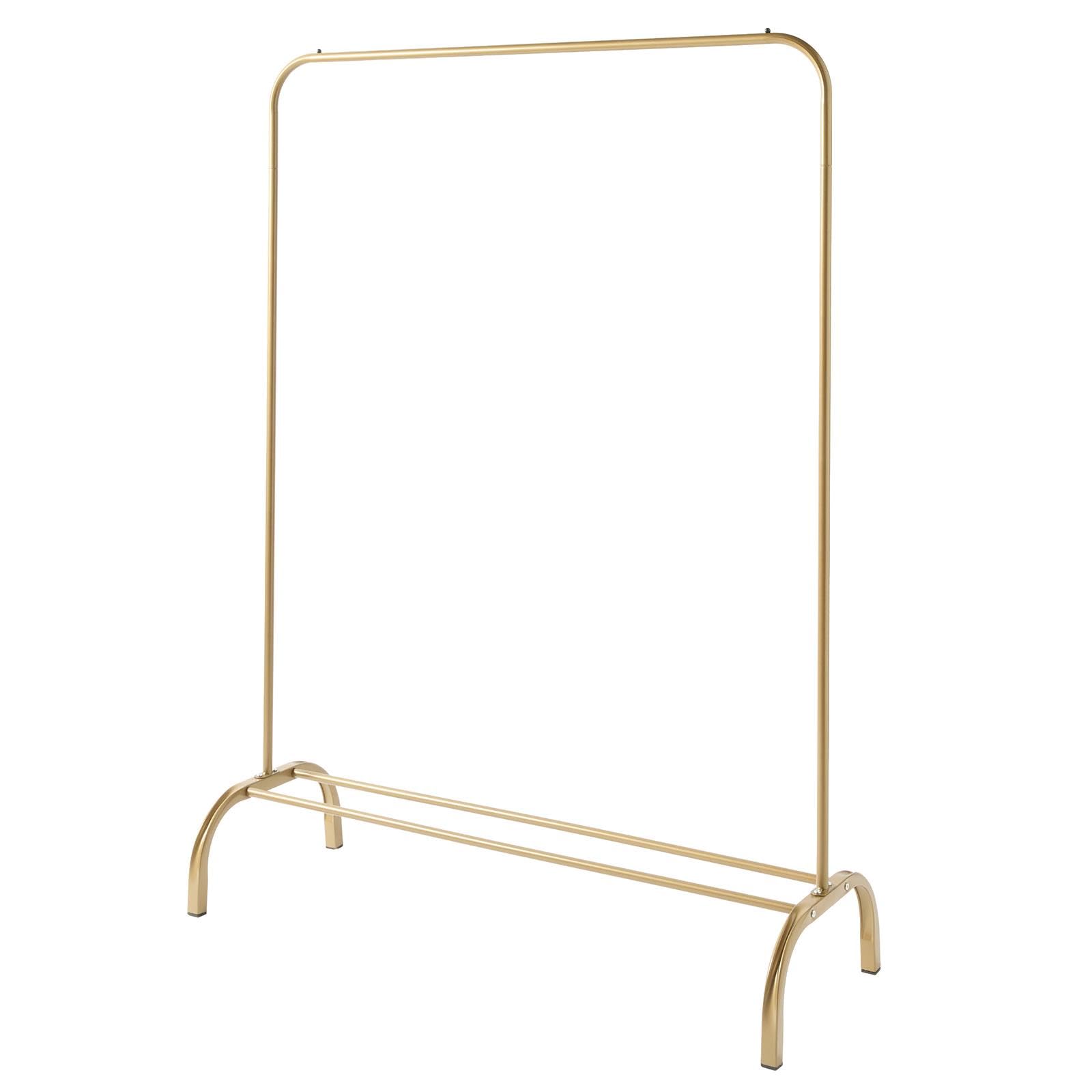 OHS Clothes Rail Portable 25KG Load Clothes Rack with Shoe Shelf, Gold