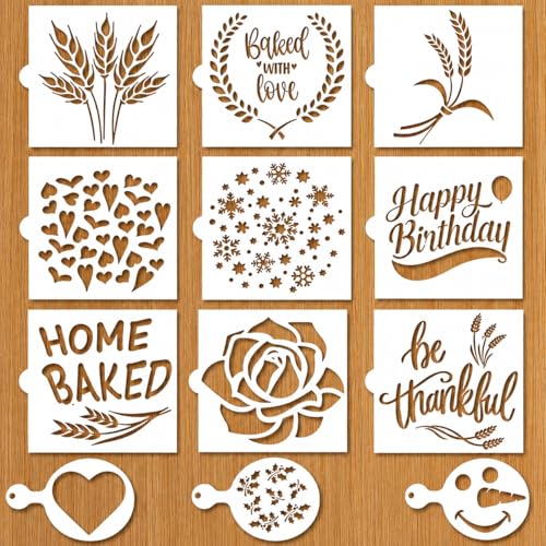 Sourdough & Artisan Bread Stencils -Cake, Pie, Bread & Cooki...