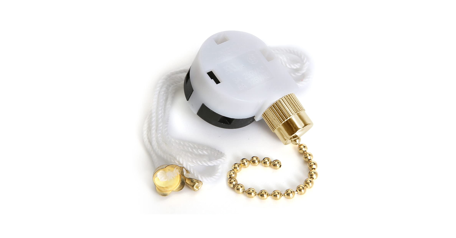 Ceiling Fan Switch Set 3 Speed 4 Wire Zing Ear ZE-268S2 Pull