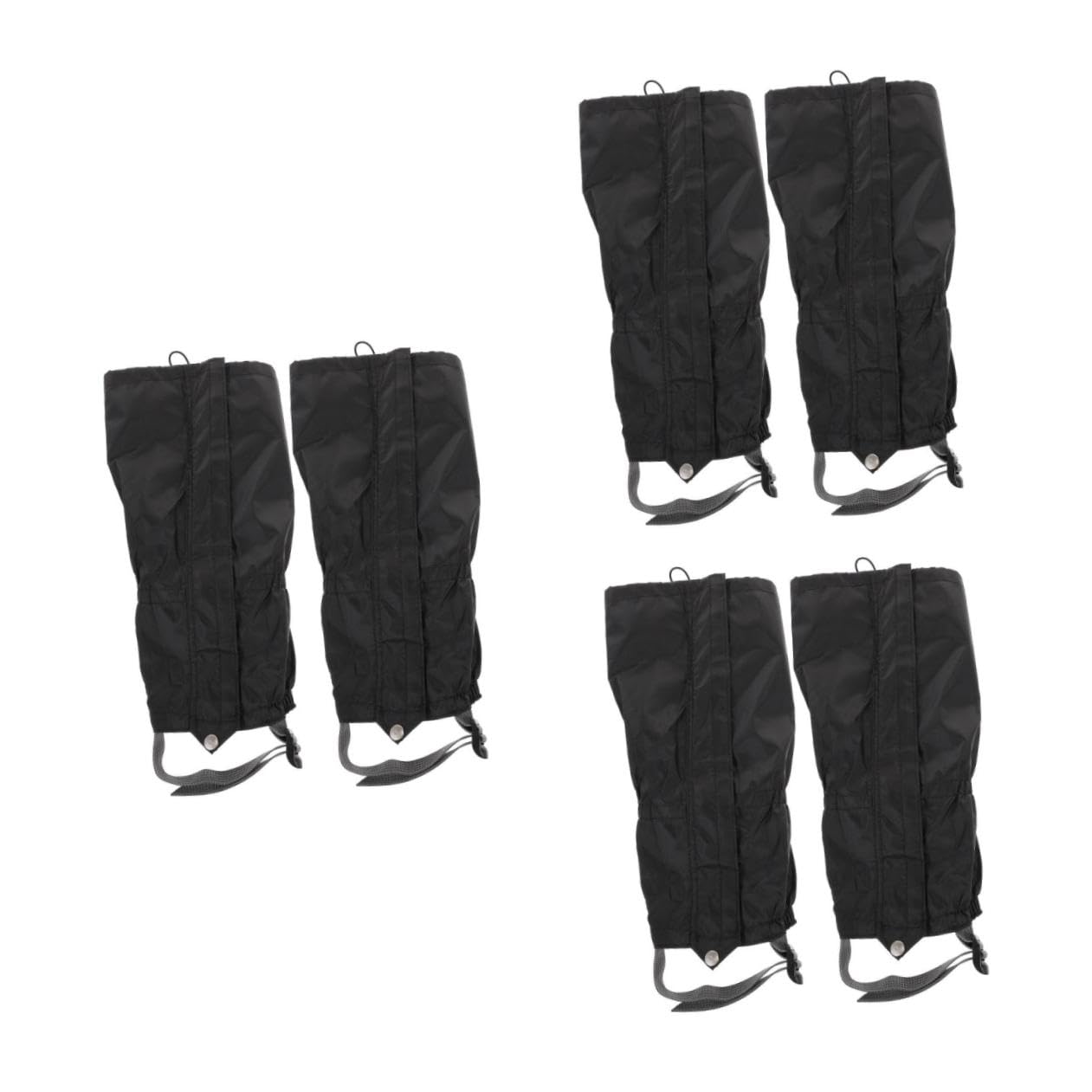 BESPORTBLE Leggings da Neve Sci Ski Ghette Impermeabili Vello Guanti da Neve Maniche Protettive per Le Gambe Maniche delle Gambe Resistenti all'Acqua Panno Oxford Black