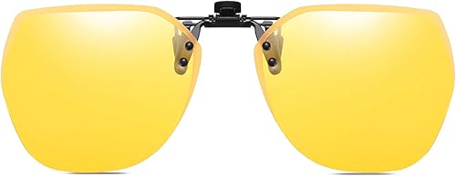 Gafas de sol polarizadas extra grandes con clip, protección UV antirreflejos para gafas graduadas