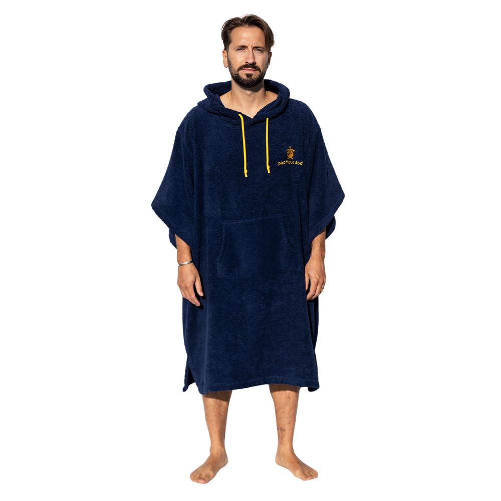 Surf Poncho - Vielseitiger Handtuchrobe mit Ärmeln, Kapuze und Fronttasche - Premium Tencel, ideal für Surfen, Schwimmen, Camping und Outdoor-Sportarten - Unisex, Einheitsgröße
