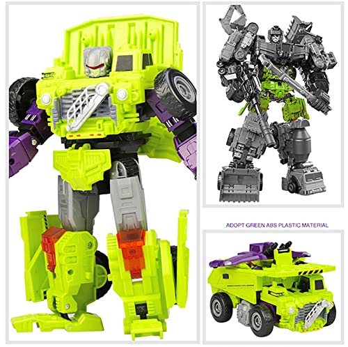Lizihao Transformer Oversize Toys Robot Devastator Engineering Combiner 6 In 1 Action Figure 17 Inch 3Rd Party #TOP3