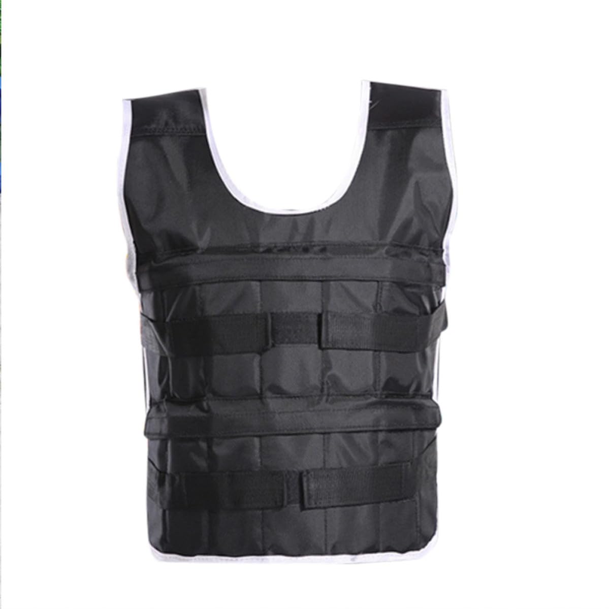 Gilet da Allenamento Pesi Nero Regolabile per Jogging