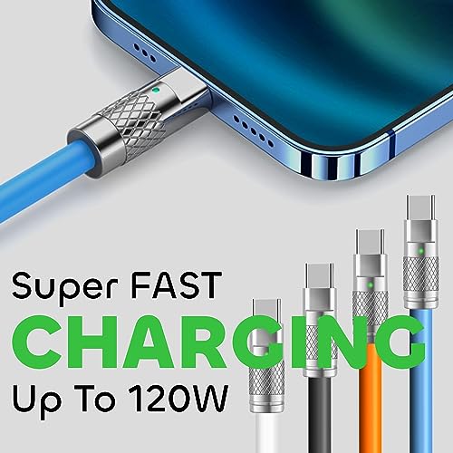 WATCHEM 6ft / 2M USB-C to iPhone Charging Cable, 27W Fast Charge, Durable Liquid Silicone, Data Transfer - Image 3