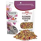 Flower Fusion Treat (1/2 lb) - Healthy Natural Dried Flower Herbivore Treat - Chinchillas, Guinea Pigs, Rabbits, Prairie Dogs, Degus, Hamsters, Rats, Squirrels, Sugar Gliders & Other Small Pets