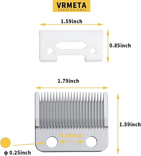 Miniatura 7 de Cuchillas de repuesto profesional para cortapelos Wahl Clippers Wahl 5-Star Senior Magic Clip compatible con 8148, 8504, 1919, 2241, 2240, 8591