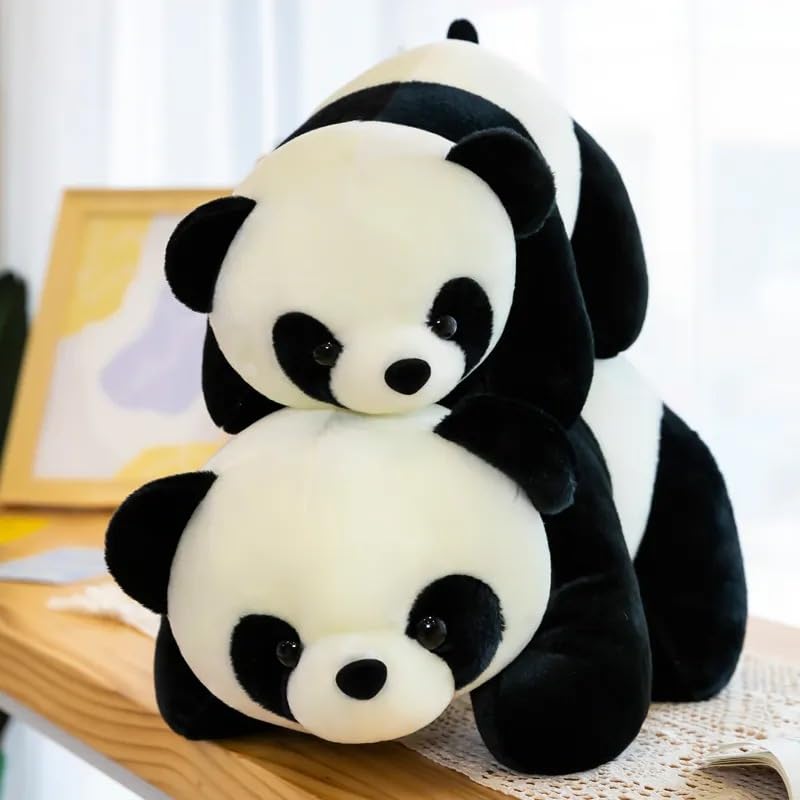 Carino Panda A Piedi Peluche Giocattolo Realistico Panda Cuscino Bambola Animale Di Peluche Bambola Del Bambino Addormentato Placare Per I Bambini Regalo Di Compleanno 80 cm Panda
