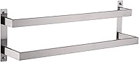 Vista 11 de KOKOSIRI Barras para toallas de baño de 2 niveles tipo escalera oro cepillado Rieles para toallas de 32 pulgadas Soportes para toallas montados