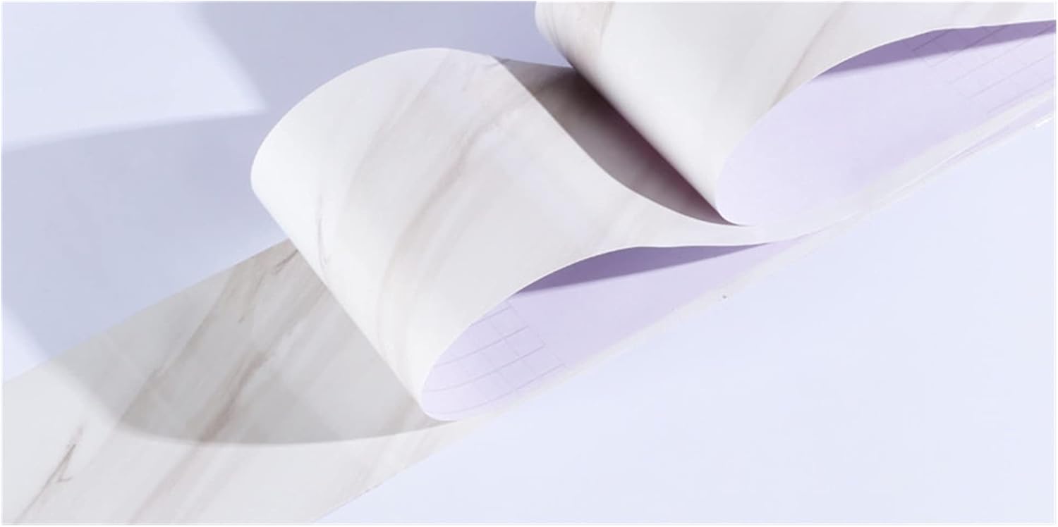 Wallpaper Borders,Wallpaper Borders Self Adhesive Baseboard Wall Sticker Self-adhesive Waterproof Tile Waistline Sticker Living Room Corridor Border Decorative Floor Wall Sticker(E,W 15cmx H 500cm)