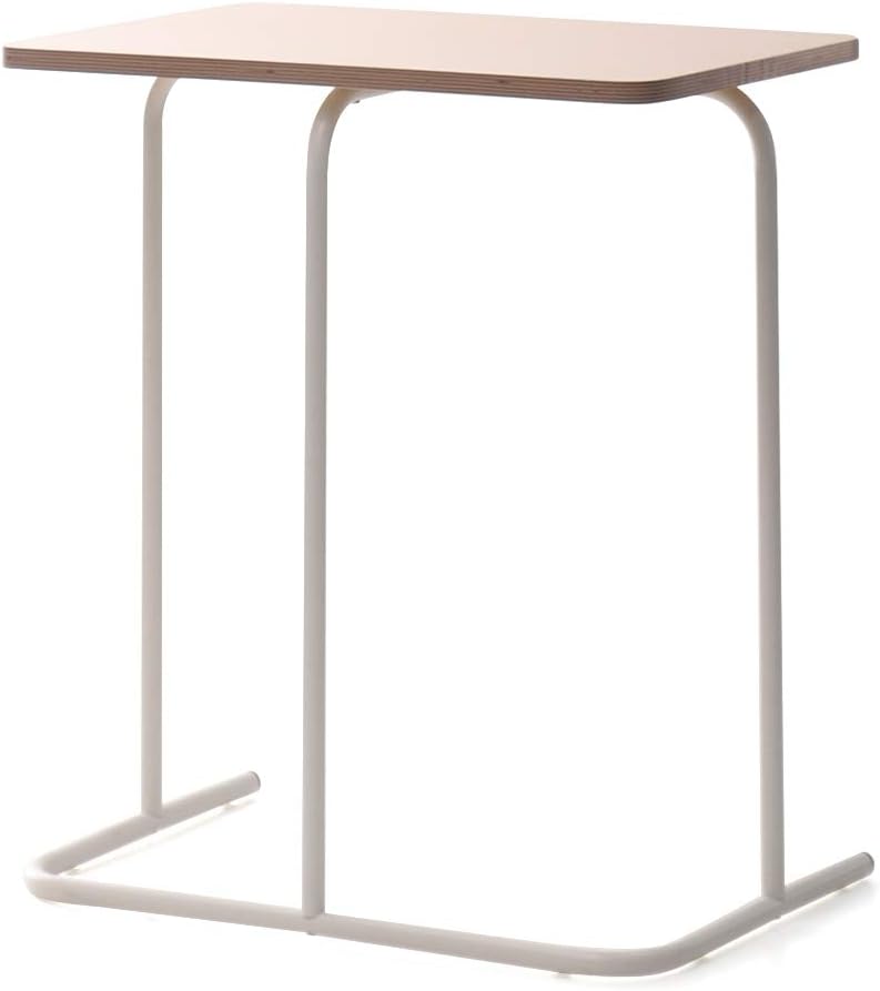 SOFSYS Snack Side Table 640, Oak/White 23.6 Inch Oak/White