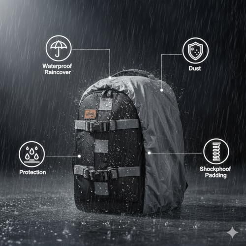 Image of Camera Bag Pro-Runner 414 DSLR /SLR Camera Backpack with Raincover & Antitheft Laptop compartment Camera Bag