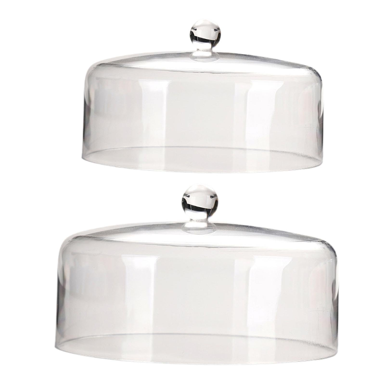 2X Cubiertas para Pasteles Tipo Cúpula, Soportes para Pasteles Tipo Cúpula para Postres, Ideales para Muffins de Crema O Cumpleaños.