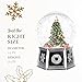 Spode Christmas Tree Winter Wonderland Snow Globe, Plays Soothing Music - Durable Dolomite, Personalized Collectible Great for Christmas, Weddings, Home Décor