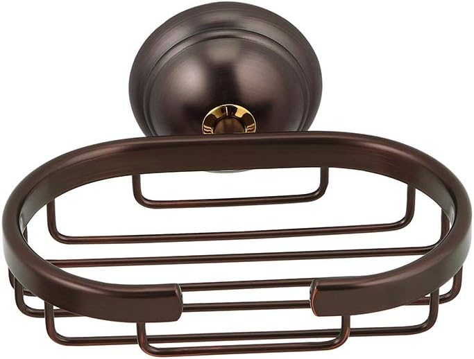 Crown Bronze Soap Dish Solid Brass Soap Holder Bathroom Wall Mount Oil Rubbed Bronze Shower Soap Basket