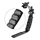 Kamera L Halterung, Blitzschuh Halterung L Einfassung Video Grip L Halterung 1/4 Zoll Stativschraube für Taschenlampe DV Camcorder 120/135 Filmkamera