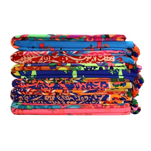 Organix Turkish Fouta Beach Towel, 12 Pack, 35x70 inches, Sand Free Quick Dry Swim Towel, Extra Large Light Travel Towel for Adults, Soft Durable Absorbent - Multicolor