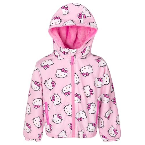 Hello Kitty Girls Zip Up Jacket Little Kid to Big Kid Sizes (4-12)