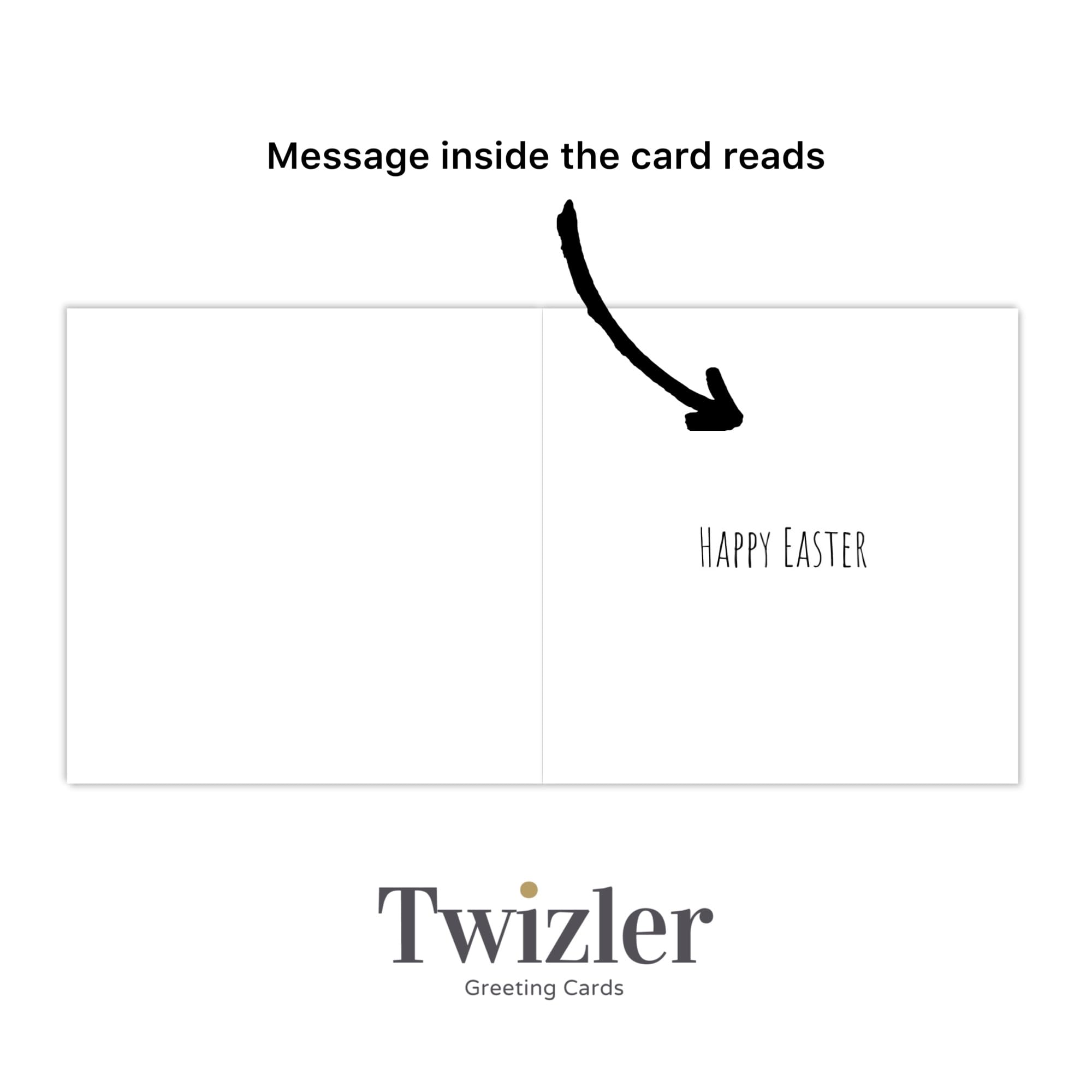 Twizler Carte De Pâques Amusante – Autruche – Cartes De Pâques
