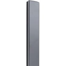 Stratco Quick Screen 95 Inch Tall Modern Durable Low Maintenance Powder Coated Aluminum 2 Way Fence Panel Post, Slate Gray 2 Pack