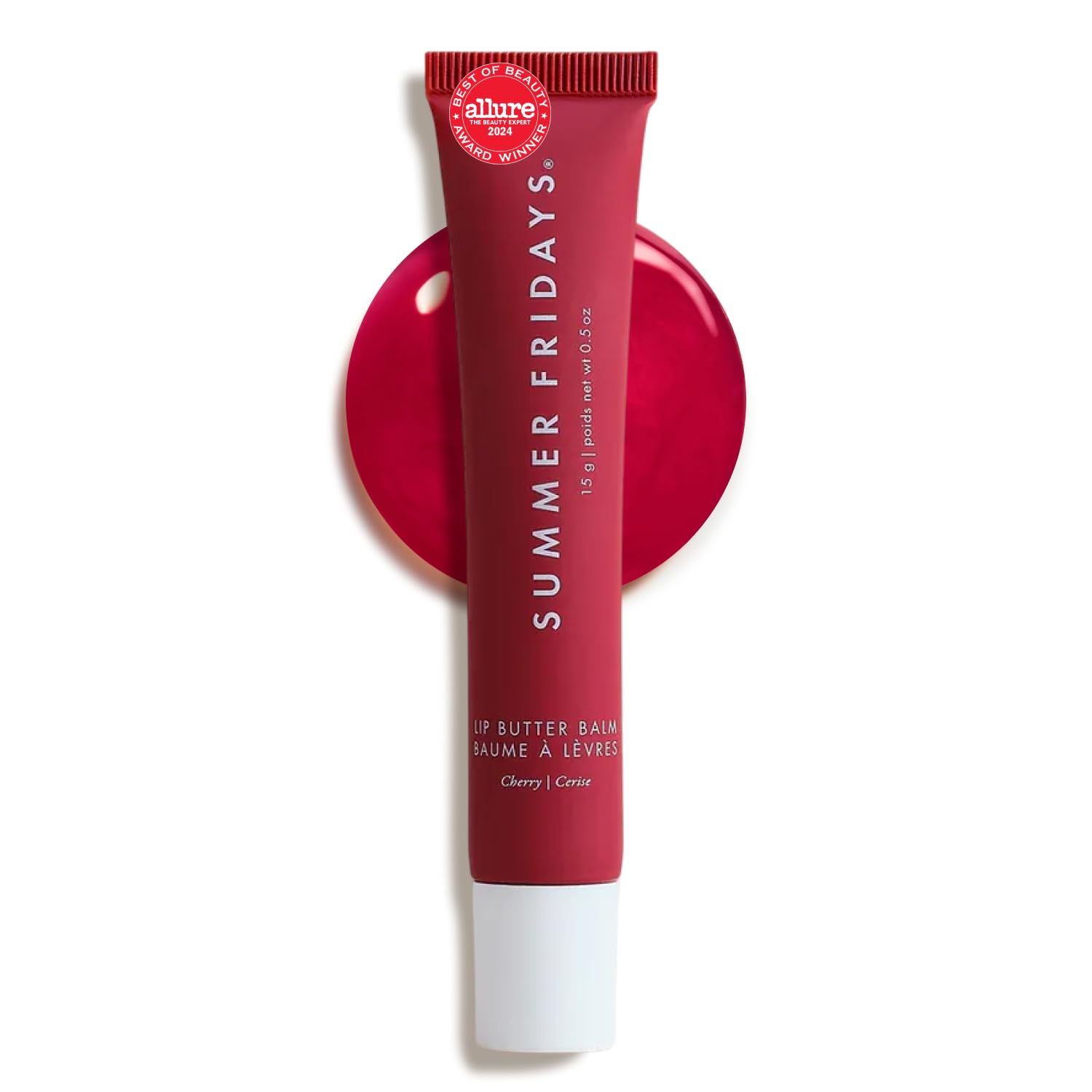 Tinted Lip Butter Balm - Conditioning Vegan Lip Balm for Instant Moisture, Shine & Hydration - Sheer-Tinted, Soothing Skincare - Pink Sugar (.5 Oz) (Cherry)-image-26