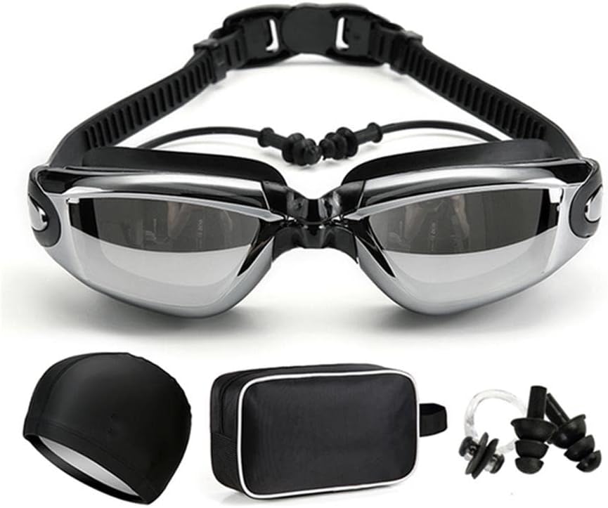 Professional Swimming Goggles Anti-Fog UV Adjustable Men Women Waterproof Silicone Swim Glasses Eyewear