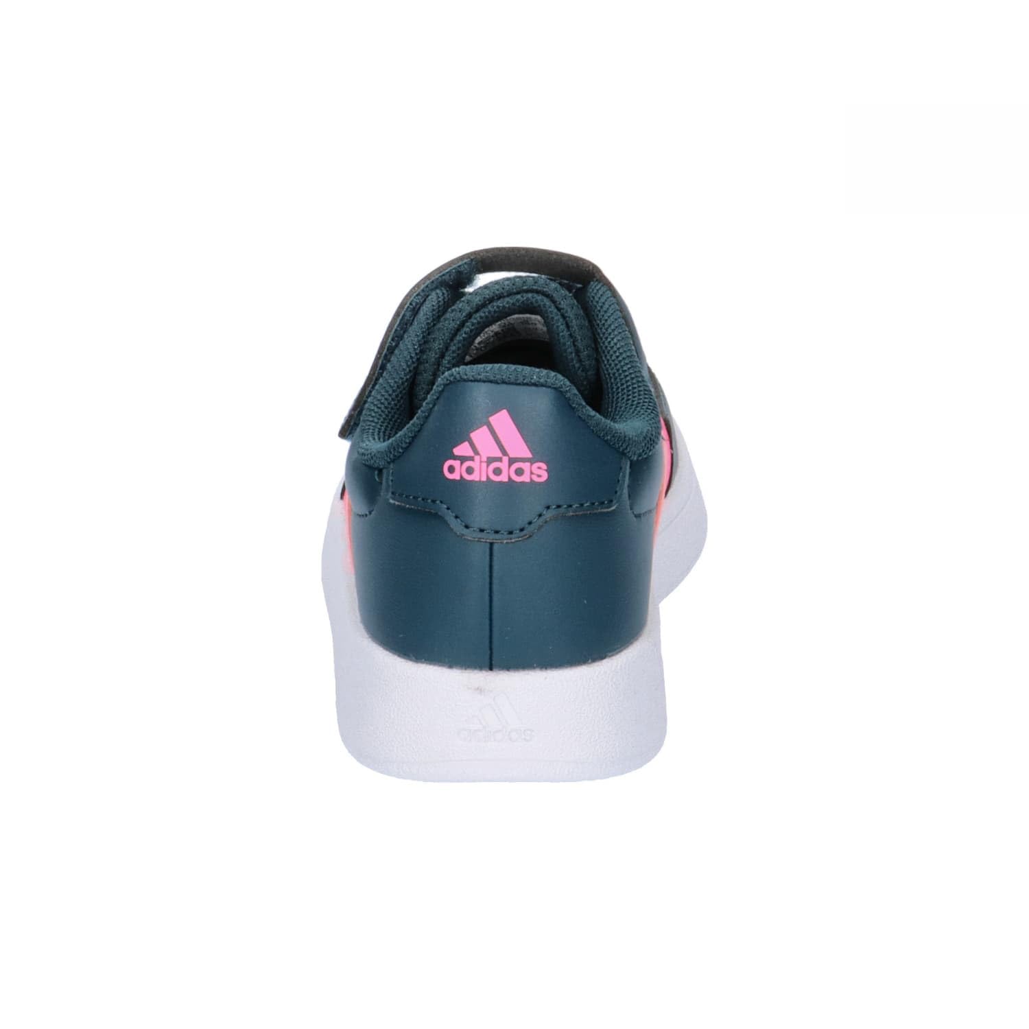 adidas Unisex niños Breaknet Lifestyle Court Elastic Lace and Top Strap Shoes, arctic night/lucid pink/Cloud white, 38 EU