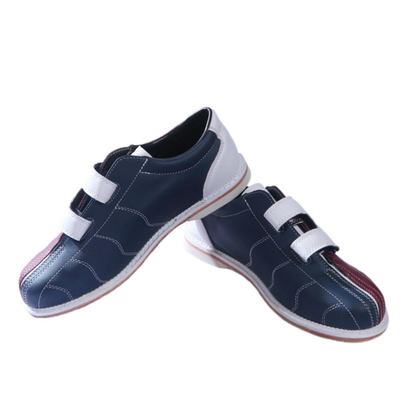 JiuQing Herren Bowlingschuhe Mit Atmungsaktivem Leder Obermaterial Und Rutschfesten Sohlen Für Links Und Rechtshänder Damen Und Kinder Bowlingtraining