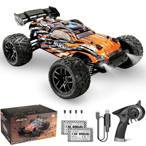 HAIBOXING Voiture T&eacute;l&eacute;command&eacute;e 1/18 4WD 36KM/h RC Voiture Tout-Terrain &agrave; Grande Vitesse 2,4 GHz RC Buggy RTR Monster Truck de Jouet pour Adultes et Enfants