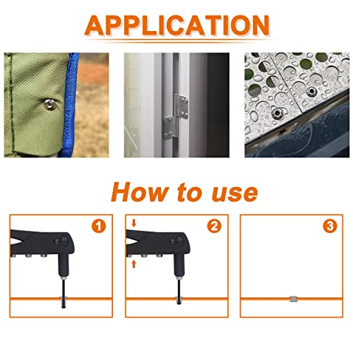 Ispinner SS-RIVETS-260 260Pcs Stainless Steel Blind Rivets thumb #4
