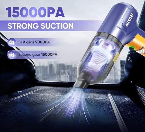 Image of Vacuum Cleaner for Car Use Car Vacuum Cleaner with Compact Wireless Design, Mini Vacuum Cleaner for Home Dust and Car Interior Cleaning for Travel Office and Daily Household Use