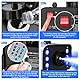 UKing 1200W Mini Nebelmaschine mit 6 RGB LED Steuerbaren Lichtern, Rauchmaschine mit Fernbedienung und 1L Tank für Halloween, Outdoor, Hochzeit, Party, Theater, Disco, Club
