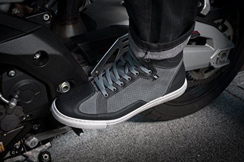 Shima Sx-2 Motorcycle Shoes For Men | Leather, Breathable, Reinforced Street Riding Shoes With Ankle Support, Anti-Slip Sole, Gear Pad (Black, 9,5) #TOP6