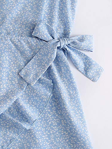 SOLY HUX Girl's Spaghetti Strap Dress Floral Print Sleeveless Summer Beach Casual Sundress A-line Mini Dresses3