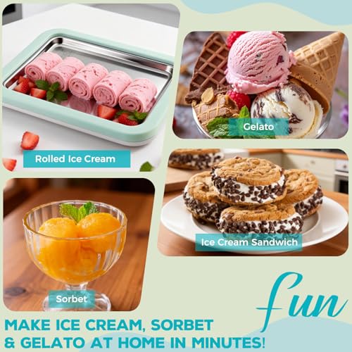 Máquina de helados enrollados con 22% de descuento y código FANSONE20