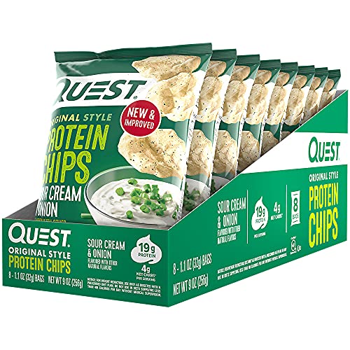 Image of Quest Protein Chips - Sour Cream & Onion (8 Bags)