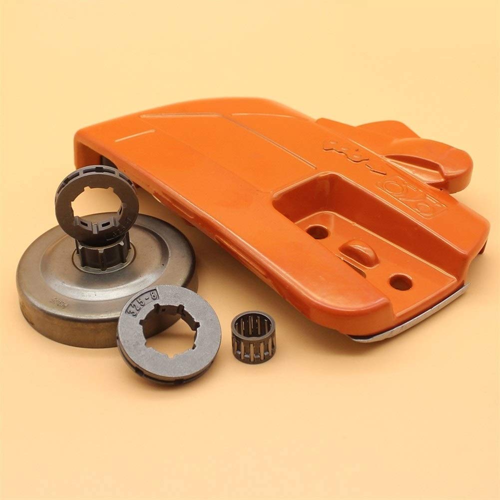 Kit de tambor de embrague de tapa de embrague de piñón de .325 "compatible con HUSQVARNA 357359346 XP 346XP Repuestos de motosierra 537107801, 578097901