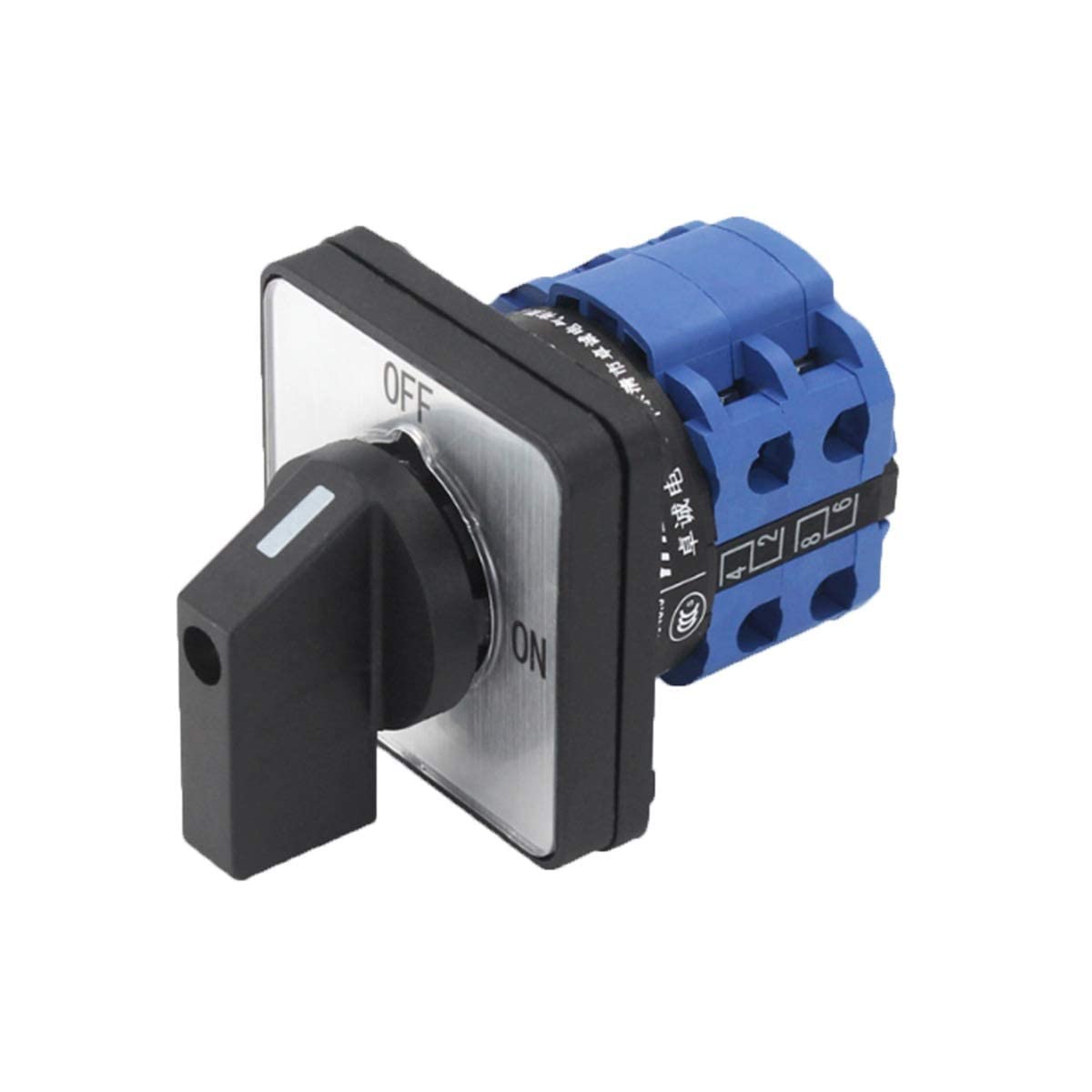 Universal Changeover Selector Switch, Power Transfer Switch, 2 Positions 8 Terminals, LW26-32 C04/2 440V 32A Motor, Water Pump Generators, Rotary Cam Selector