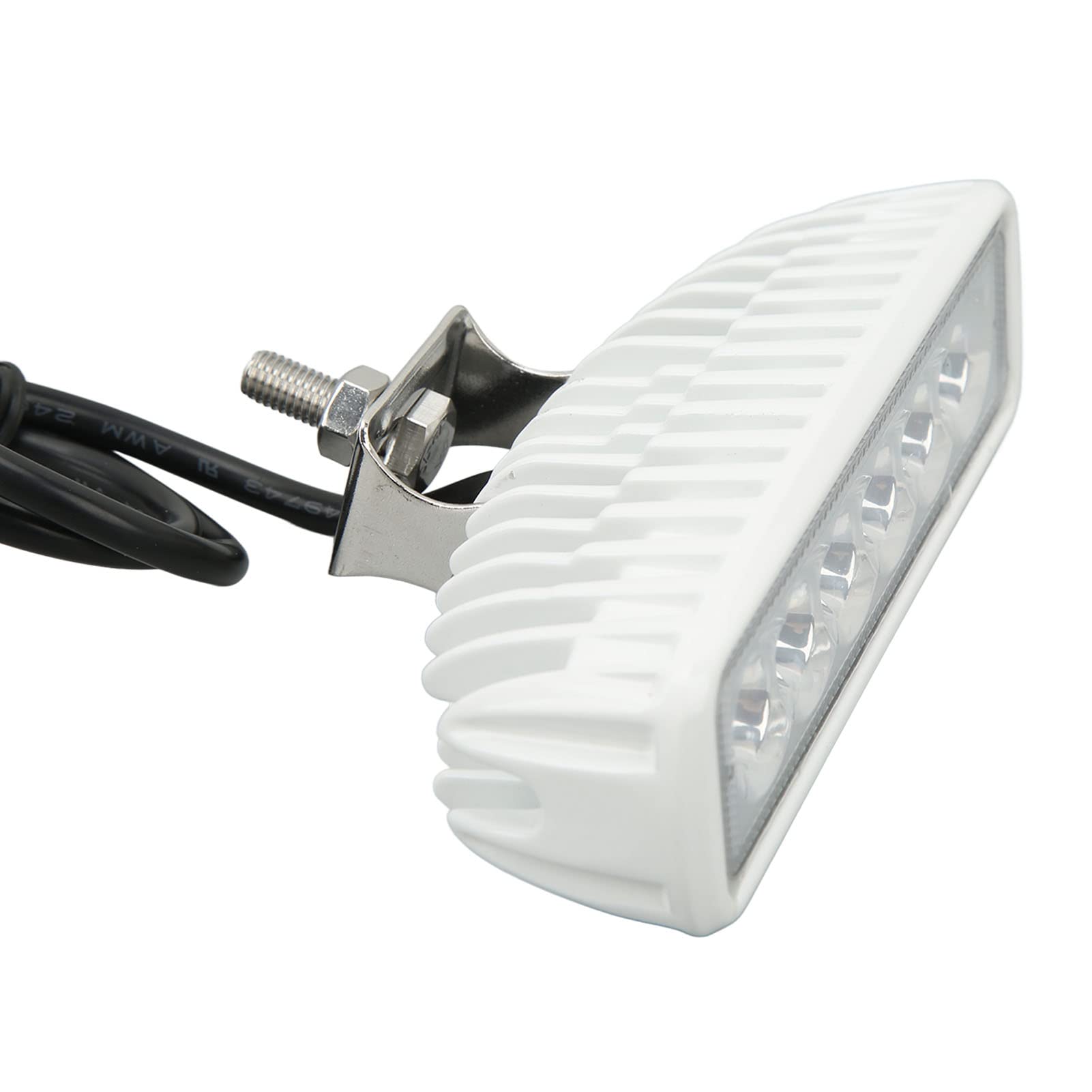 Faro da Lavoro a LED Per Barche, da 12 V a 24 V CC, Faretti Marini a LED Impermeabili Per Auto, Yacht, Illuminazione Esterna(BIANCO)