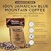 Wallenford's 100% Jamaica Blue Mountain Roasted Whole BeanCoffee - Authentic Jamaican Blue Mountain Coffee Beans, Blue Mountain Coffee from Jamaica - 16oz