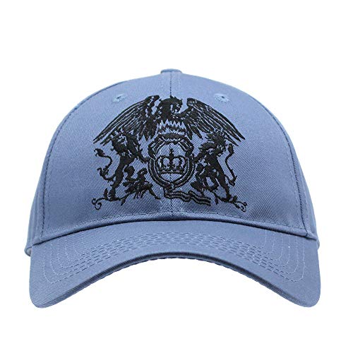 Queen Classic Rock And Roll Music Band Adjustable Men Women Baseball Cap (Black Classic Crest Denim Blue) #TOP1
